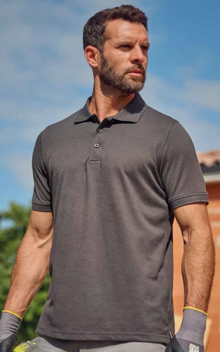 Embroidered polo shirts for hospitality and office teams — polo printing Guildford
